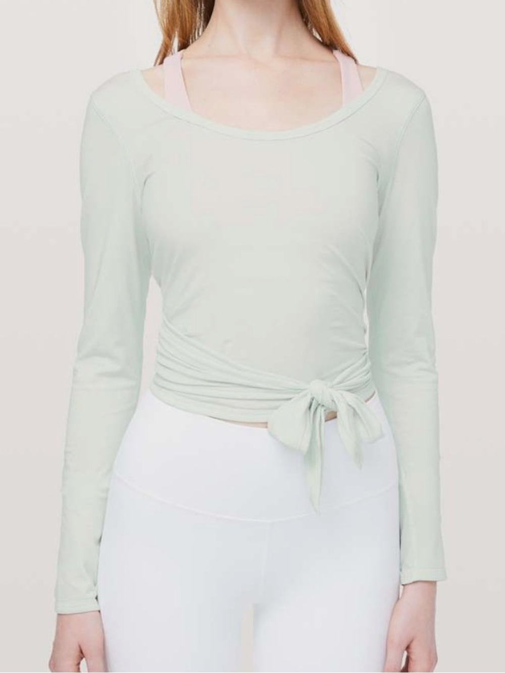 Lululemon NWT It’s A Tie Long Sleeve Top in Ocean Mist Size 6